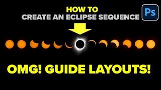 How to build eclipse sequence in Photoshop 2024