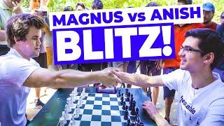EXCITING STREET CHESS Magnus Carlsen vs Anish Giri
