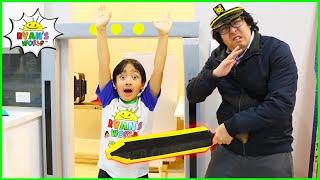 Ryan going through Airport Security with Daddy THE MOVIE 1 hr kids video