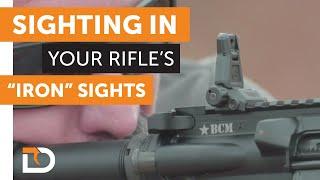 Daily Defense Season 2- EP 26 Sighting In Your Rifles Iron Sights