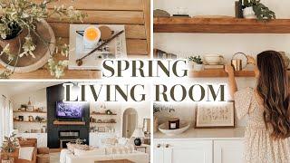 SPRING LIVING ROOM DECORATE WITH ME  SPRING DECORATING IDEAS 2024