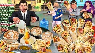 Stylish Kathi Roll Roti Wala India Famous Street Food Hindi Kahaniya Hindi Stories Moral Stories