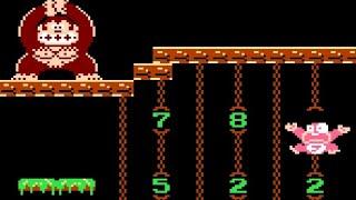 Donkey Kong Jr. Math NES Playthrough