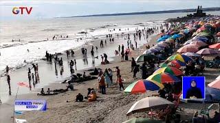 Ribuan Wisatawan Padati Pantai Gandoriah di Pariaman Sumbar #BuletiniNewsSiang 0905