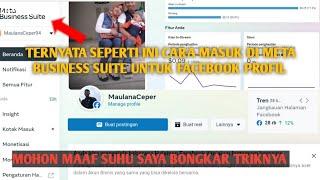 Cara masuk meta business suite untuk Facebook profesional terbaru 2023