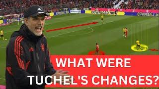 Bayern Munich Tactical Analysis What were Thomas Tuchels Changes? vs Borussia Dortmund