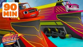 Blazes BEST Transformations and Rescues  w Sparkle & Watts  Blaze and the Monster Machines