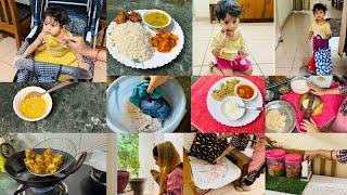 ‍️तो मैं ऐसे Smartly निपटाती हूँ घर के सारे कामcookingCleaningBabyfoodVlogging-2 useful Tips