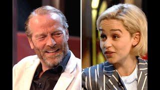 Emilia Clarke and Iain Glen talk about the friendzone on Conans show