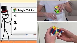 3 Rubiks Cube Magic Tricks To IMPRESS Your Friends  Cubing Magician Tutorial