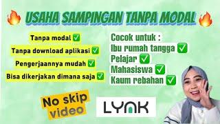 USAHA SAMPINGAN TANPA MODAL  TUTORIAL CARA PENGGUNAAN LYNK.ID