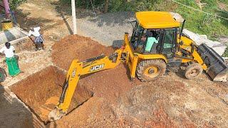 JCB 3DX Going to Dig Septic Tank for Newly Home in Village  jcb video