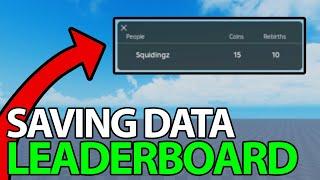 How to Make a Saving Leaderboard leaderstats - Roblox Scripting Tutorial