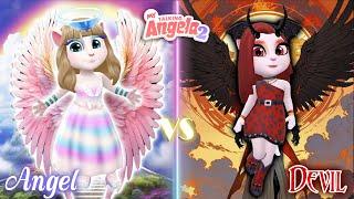 My Talking Angela 2  ANGEL ANGELA vS DEVIL ANGELA  new update  cosplay