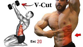 V-CUT abs workout  There is no better Obliques workout than this at home