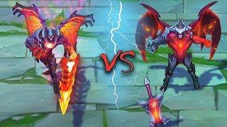 AATROX ALL SKINS Old VS New Comparison Rework - League of Legends