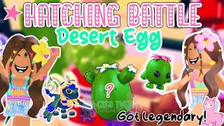 HATCHING DESERT Eggs In Adopt Me  BATTLE *Succesful* Its Cxco Twins