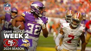 San Francisco 49ers vs. Minnesota Vikings  2024 Week 2 Game Highlights