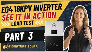 EG4 18KPV Hybrid Inverter Load Test & Home Tour - Discover its Power Capacity