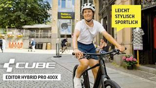 CUBE EDITOR HYBRID PRO 400X REVIEW  Dein leichtes urbanes E-Bike für den Alltag 