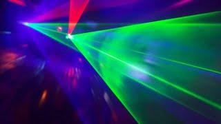 Dance Lights Effect Video Background Neon Disco Party in Room