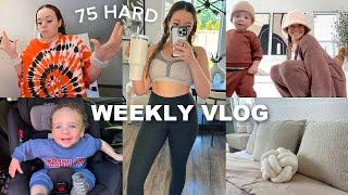 WEEKLY VLOG doing 75 hard new marshmallow bed stay at home mom life + more