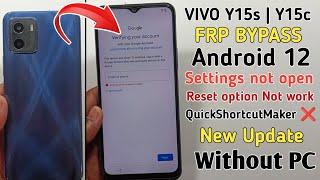 Vivo Y15sY15C Android 12 FRP Bypass Without PC  Vivo V2120 Bypass Google Account  New Update