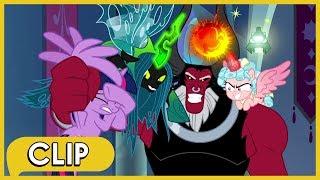 Tirek Chrysalis and Cozy Glow Attack Twilight and Her Friends - MLP Friendship Is Magic Season 9