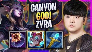 CANYON IS A GOD WITH ZYRA - GEN Canyon Plays Zyra JUNGLE vs Brand  Season 2024