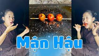 Ẩm Thực Hài Hước Mận Hậu Nướng Siêu Cay Grilled Stone Food #Shorts