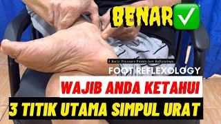 3 Titik Utama Tekanan Pijat Refleksi  3 Basic pressure point feet reflexology techniques