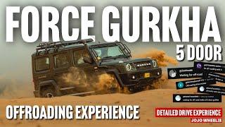 2024 Force Gurkha 5 Door  Most Detailed Drive Experience in City sand mountains  TRUE offroader