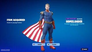 How To Get Homelander Skin FREE In Fortnite Unlocked LEGO Homelander