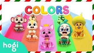 Learn Colors with Christmas Slide｜Christmas Colors｜Songs for Kids  Christmas Pinkfong & Hogi