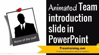 Creative Team Introduction Slide in PowerPoint