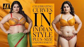 Reclaiming Fashion Celebrating Curves in Indian Style  Plus-Size Empowerment  Plus Fashion World