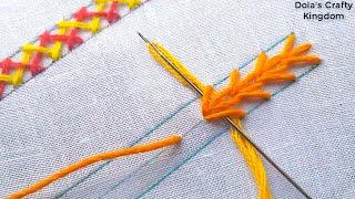 Hand Embroidery Nakshi Kantha Border Line Embroidery New Nakshi Katha Design for Beginners