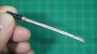Tiny Katana from Solder and Copper wire