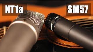 Rode NT1a vs Shure SM57 acoustic guitar pt.1