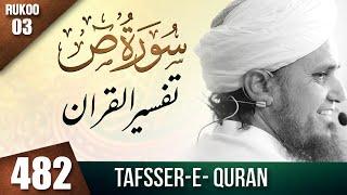 Tafseer-e-Quran Class # 482 Surah  Suaad Ruko # 03  Mufti Tariq Masood Speeches