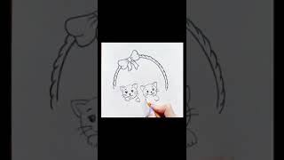 how to drawing Cat#viralvideo #viralvideo #scenery #viralvideo #space #drawing #new