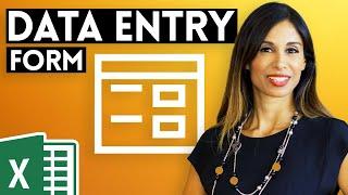 SUPER EASY Excel Data Entry Form NO VBA