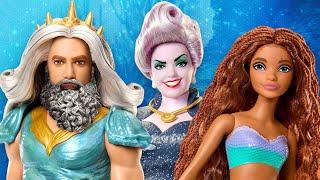 The Little Mermaid Ariel Ursula and King Triton doll set - Mattel - Review & Unboxing