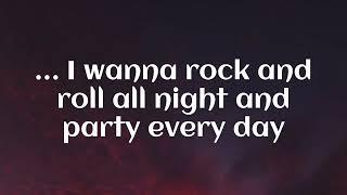 Kiss - Rock and Roll All Nite lyrics
