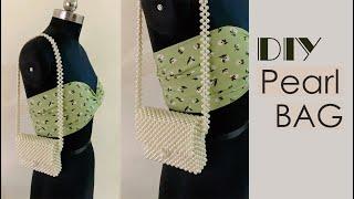 DIY Pearl Bag  Mini Pearl Bag  How to make Beaded Bag