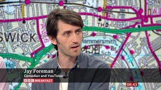 Jay Foreman YouTuber Comedian On BBC Breakfast 31.05.2024
