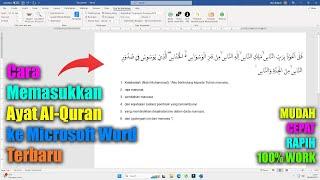 Cara Memasukkan Ayat Al-Quran di Microsoft Word