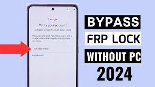 How To Skip Google Account Verification After Reset 2024Without Coputer