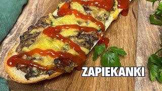 Przepis na Zapiekanki  Zapiekanki z Pieczarkami  Pomysł na Kolację  jedz pysznie