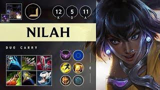 Nilah ADC vs Jinx Godlike - EUW Master Patch 14.17